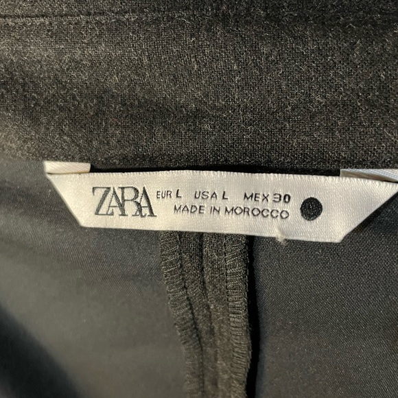 Zara cropped shirt jacket in Charcoal - Picture 5 of 8